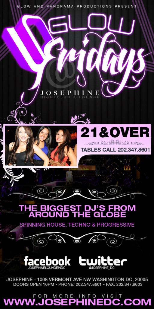 Glow Fridays at Josephine Lounge DC