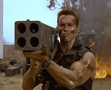 arnold with big gun